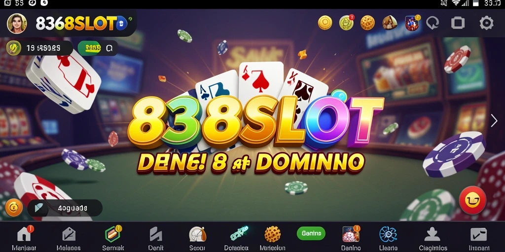 Screenshot gameplay 8368SLOT menampilkan aksi seru permainan Domino.