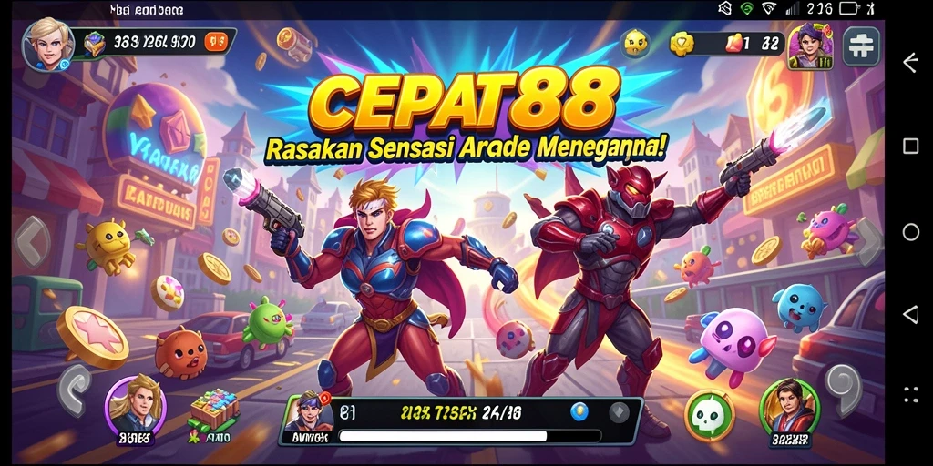 Screenshot gameplay CEPAT88 yang menampilkan aksi seru di arcade.