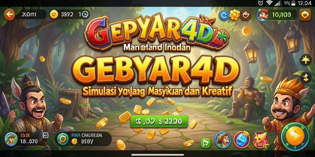 Screenshot gameplay GEBYAR4D yang menarik dan kreatif.