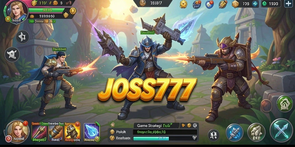 Tampilan seru gameplay JOSS777 dengan strategi SLG