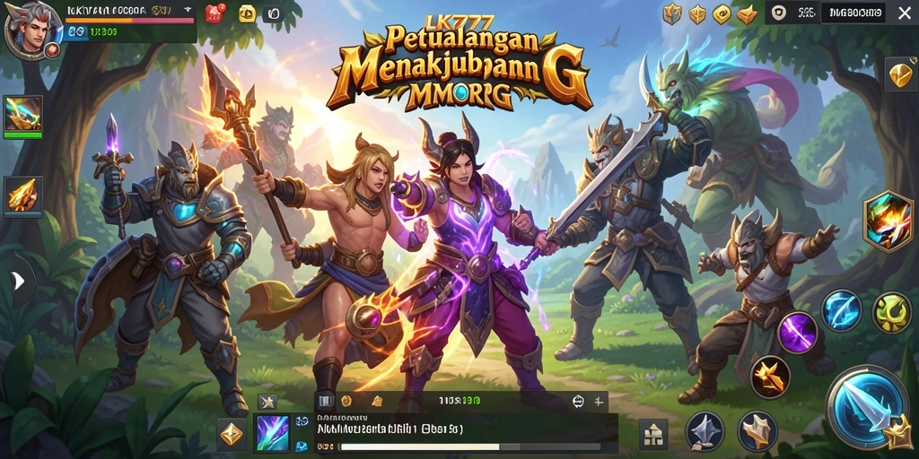 Screenshot gameplay LK777 menampilkan aksi seru dalam dunia MMORPG.