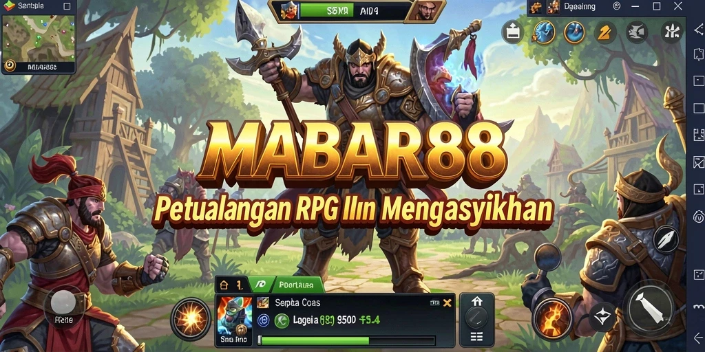 Tampilan gameplay MABAR88 yang menakjubkan dalam dunia RPG.