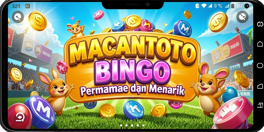 Tampilan gameplay seru dalam permainan Bingo MACANTOTO.