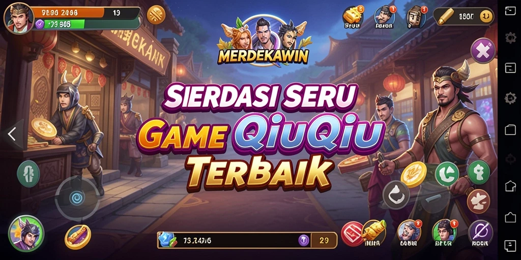 Screenshot gameplay QiuQiu MERDEKAWIN yang menampilkan aksi seru.
