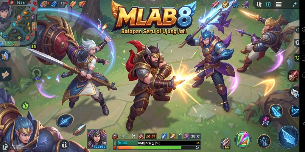 Tampilan gameplay racing MLBB8 yang seru dan mendebarkan.