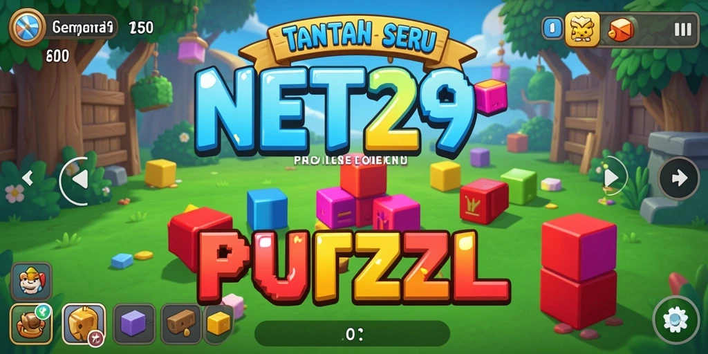 Tampakan gameplay NET29 yang menantang dan penuh warna.