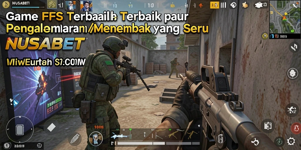 Tangkapan layar gameplay NUSABET menampilkan aksi menembak yang mendebarkan.
