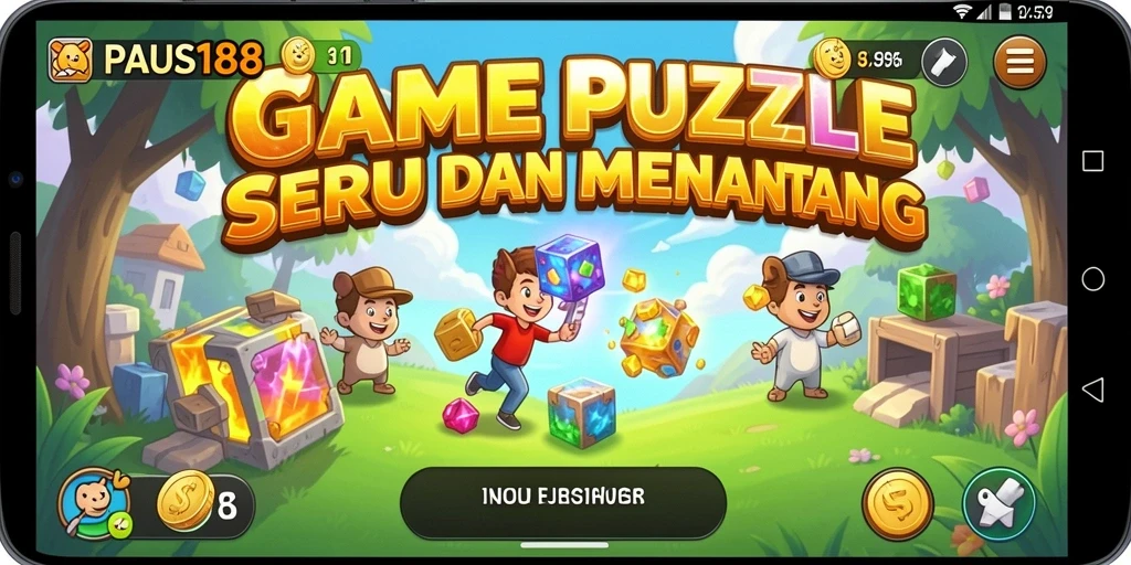 Tampilan gameplay <strong>PAUS188</strong> yang penuh warna dan menantang.