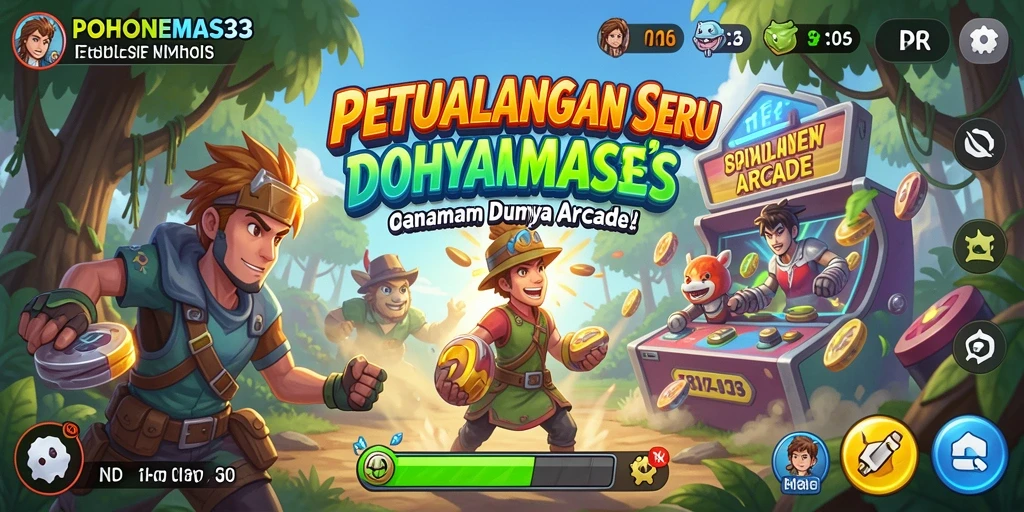 Screenshot menunjukkan momen seru dalam gameplay POHONEMAS33.