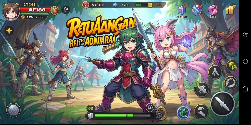 Tampilan gameplay <strong>RAFI88</strong> yang menarik dan penuh warna.