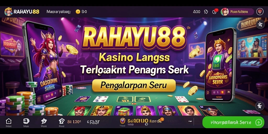 Tampilan antarmuka RAHAYU88 yang menarik saat game Live Casino berlangsung.