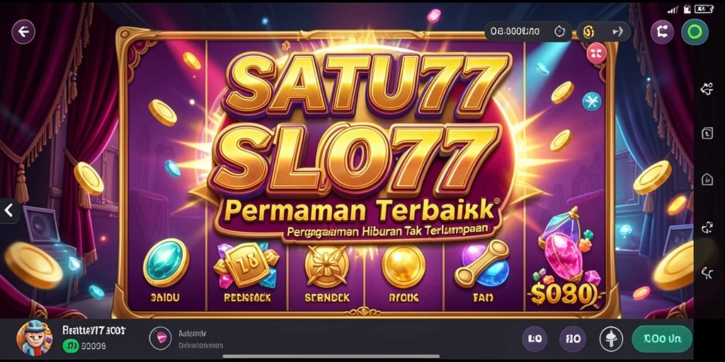 Tampilan gameplay menarik dari SATU77 menunjukkan keseruan bermain slot.