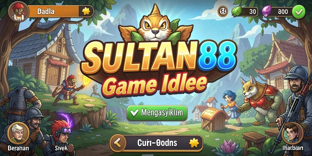 Tampilan gameplay menarik dari SULTAN88 dengan karakter yang beragam.